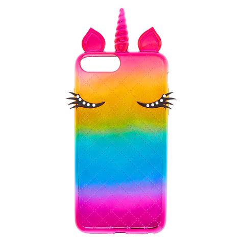 uncorn and rainbow mobile cover